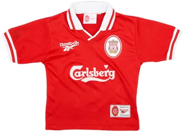 Reebok 1996-98 Liverpool Home Shirt - 7/10 - (XS.Boys)