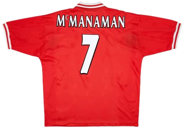 Reebok 1996-98 Liverpool Home Shirt McManaman #7 - 6/10 - (XL)