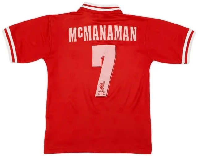 Reebok 1998-00 Liverpool Home Shirt McManaman #7 - 7/10 - (Y)
