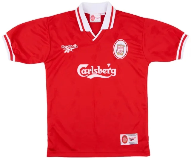 Reebok 1996-98 Liverpool Home Shirt - 8/10 - (Y)
