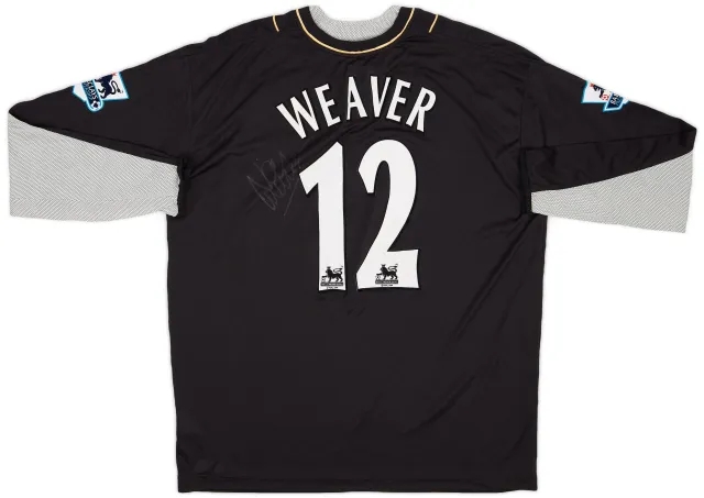 Reebok 2006-07 Manchester City Match Issue Signed GK Shirt Weaver #12