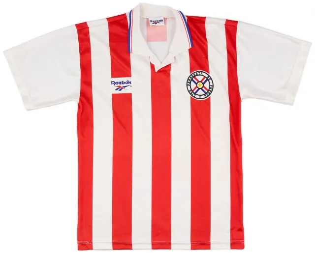 Reebok 1996-97 Paraguay Home Shirt - 9/10 - (M)