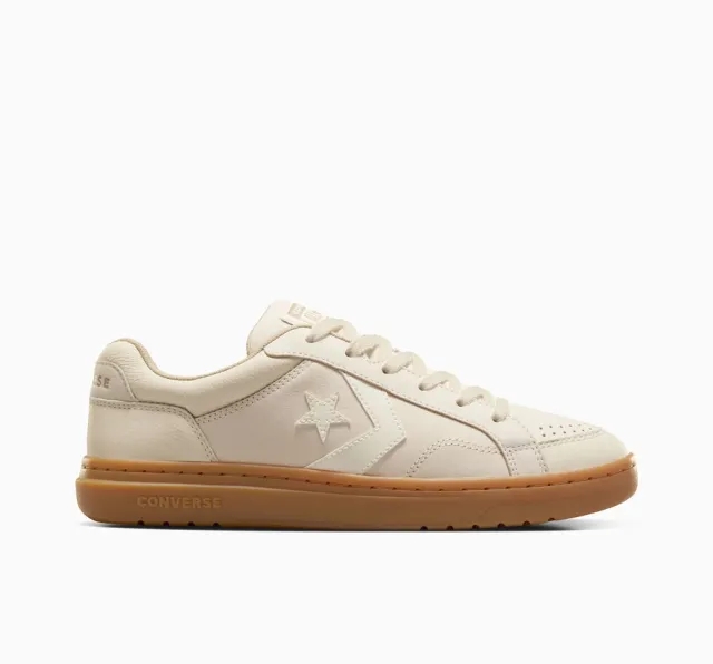 Converse Pro Blaze Classic Ox Trainers In Light Grey With Gum Sole