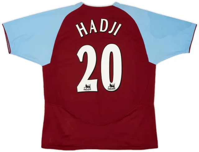 Diadora 2003-04 Aston Villa Home Shirt Hadji #20 - 8/10 - (M)