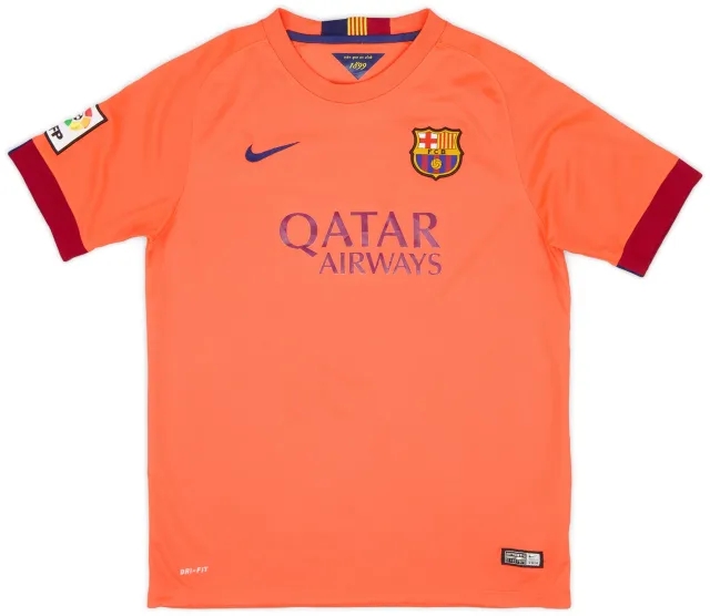 Nike 2014-15 Barcelona Away Shirt - 8/10 - (XL.Boys)