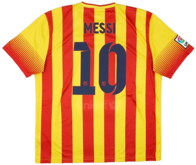 Nike 2013-15 Barcelona Away Shirt Messi #10 - 5/10 - (XL)