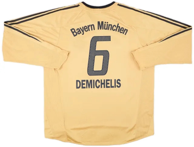 adidas 2004-05 Bayern Munich Away L/S Shirt Demichelis #6 (XL)
