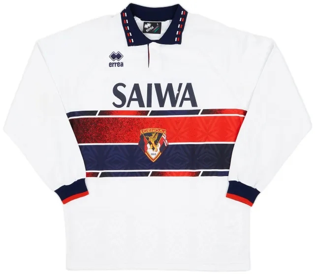 Errea 1992-94 Genoa Match Issue Away Shirt #18