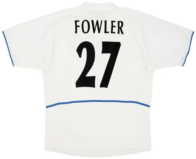 Nike 2002-03 Leeds United Home Shirt Fowler #27 - 7/10 - (L)