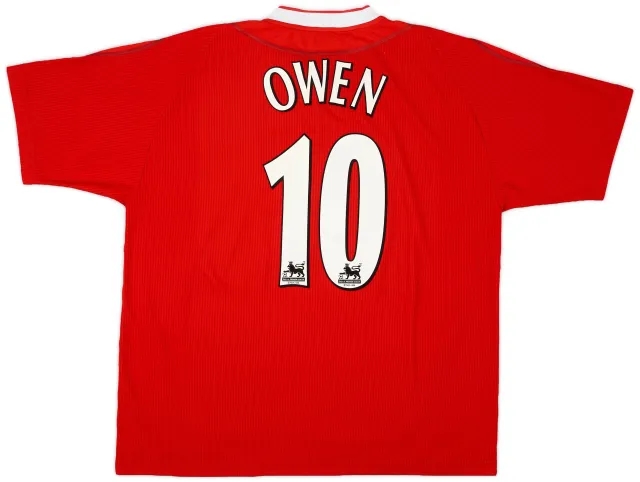 Reebok 2002-04 Liverpool Home Shirt Owen #10 - 9/10 - (XL)