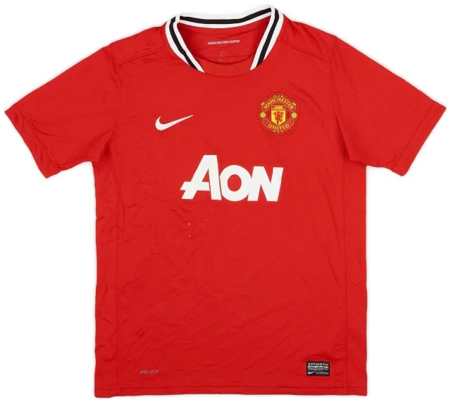 Nike 2011-12 Manchester United Home Shirt - 6/10 - (L.Boys)