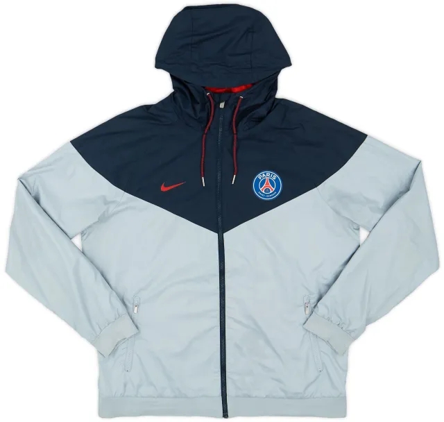 2017-18 Paris Saint-Germain Nike Hooded Rain Jacket - 8/10 - (L)