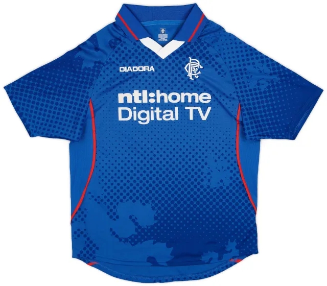 Diadora 2002-03 Rangers Home Shirt - 8/10 - (S)