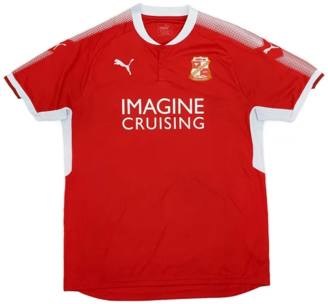 Puma 2017-18 Swindon Town Home Shirt - 6/10 - (XL)