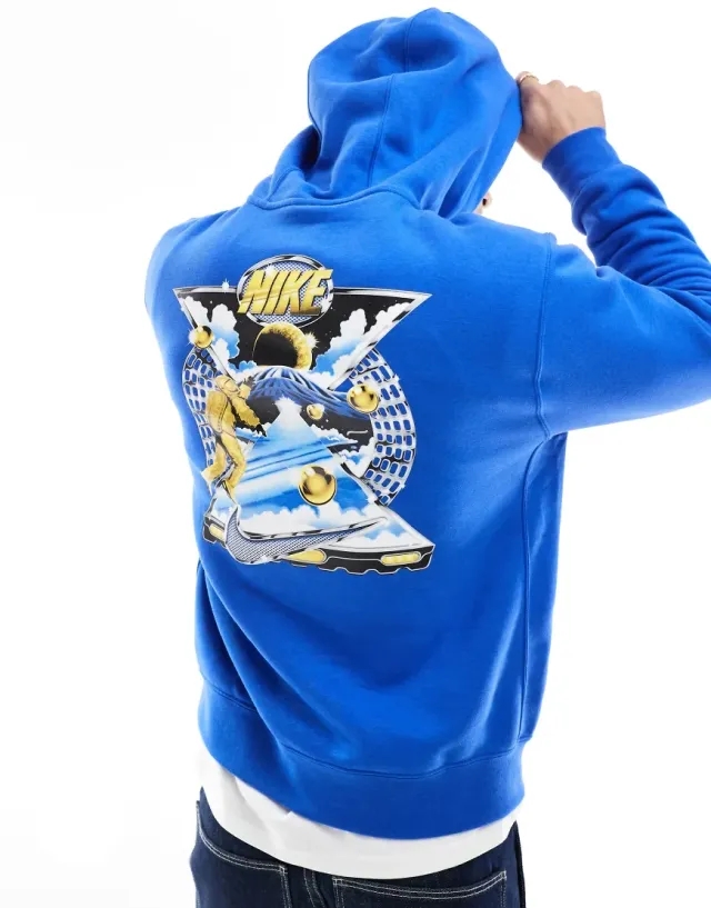Nike Elements LBR Overhead Hoodie - Blue - Size 3XL - Blue