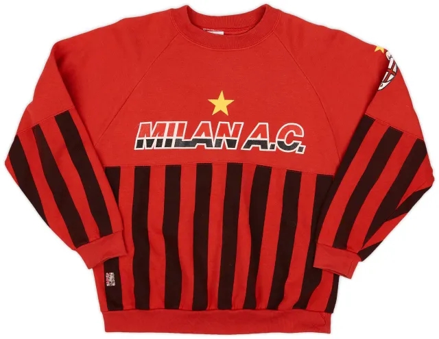 Hoodies/Sweat Tops 1990-91 AC Milan Le Felpe Dei Grandi Club Sweat Top - 6/10 - (M)