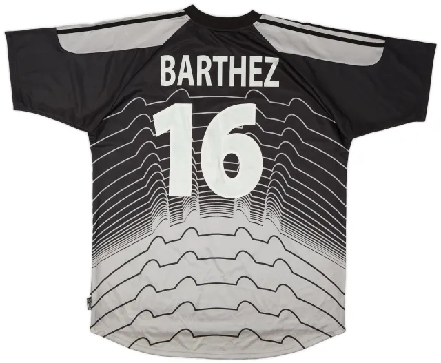 adidas 2000-02 France GK S/S Shirt Barthez #16 (XL)