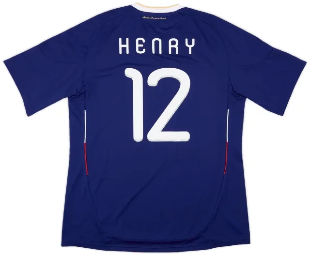 adidas 2007-08 France Home Shirt Henry #12 (XL)