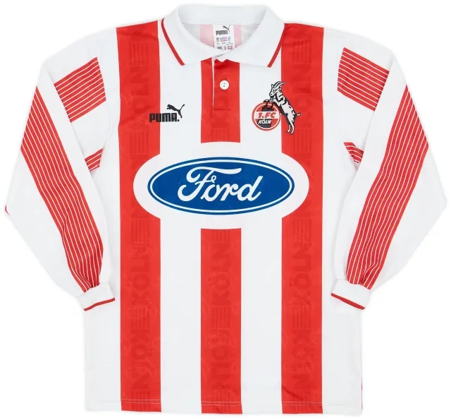Puma 1995-96 FC Koln Home L/S Shirt - 8/10 - (XS)
