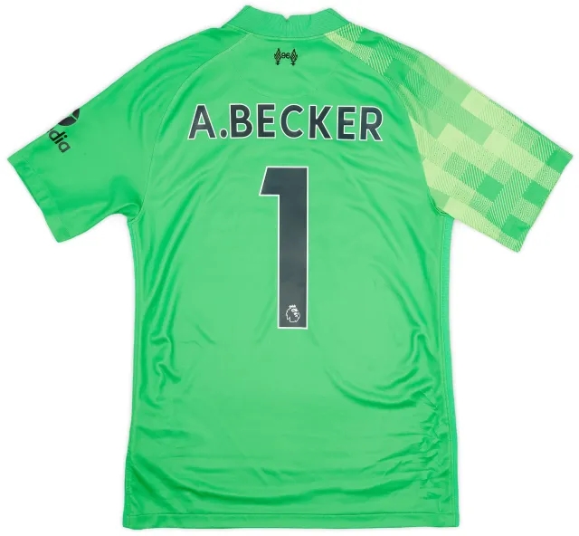 Nike 2021-22 Liverpool GK Shirt A.Becker #1 - 9/10 - (S)