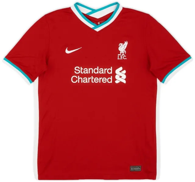 Nike 2020-21 Liverpool Home Shirt - 8/10 - (XL.Boys)