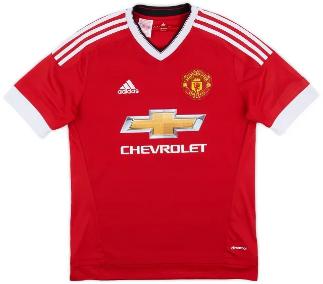adidas 2015-16 Manchester United Home Shirt - 6/10 - (XL.Boys)
