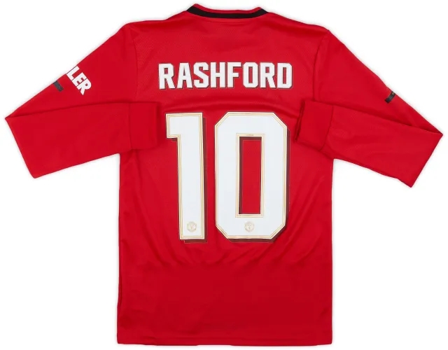 adidas 2019-20 Manchester United Home L/S Shirt Rashford #10 - 9/10 - (XS)