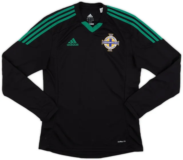 adidas 2012-14 Northern Ireland Away L/S Shirt - 8/10 - (S)