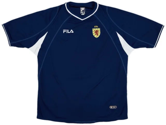 Fila 2000-02 Scotland Home Shirt - 8/10 - (XL)