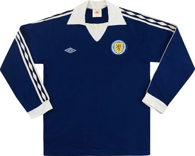 Umbro 1976-79 Scotland Home L/S Shirt (Excellent) M