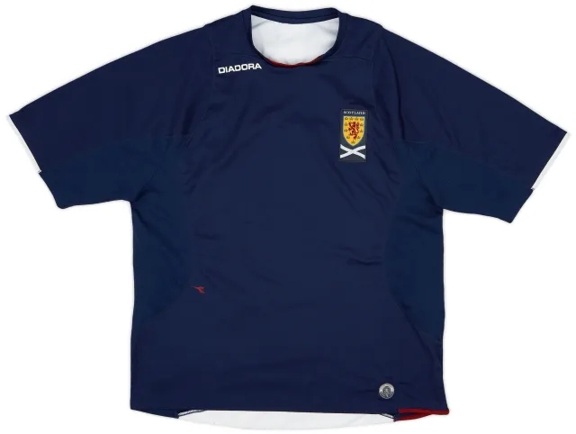 2007-08 Scotland Diadora Training Shirt - 7/10 - (L)