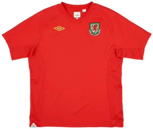 Umbro 2010-11 Wales Home Shirt - 9/10 - (L)