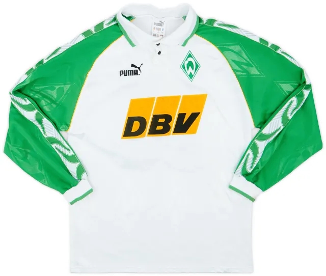 Puma 1995-96 Werder Bremen Home L/S Shirt #10 - 7/10 - (S)