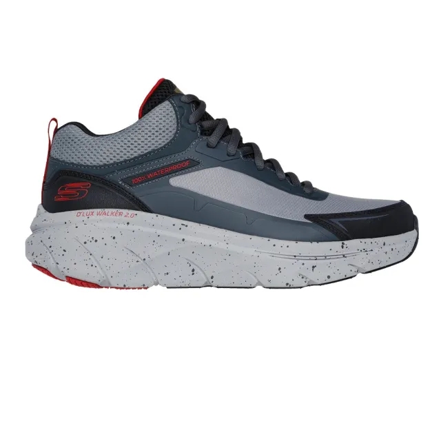 Skechers Men's Relaxed Fit: D'Lux Walker 2.0 - Grailo Sneaker in Gray/Red