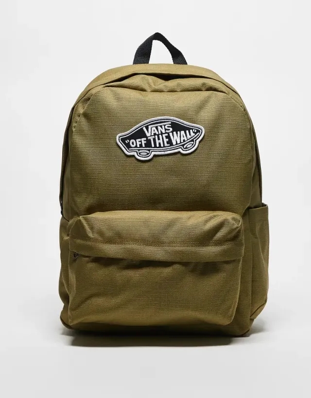 Vans Old Skool Classic Backpack In Olive Green