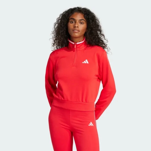 adidas Women Essentials Color Pop French Terry Crop Quarter