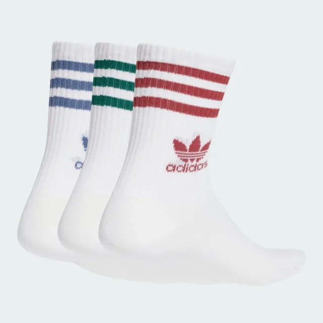 adidas Originals Adidas Mid Cut Crew 3 Pack Unisex Socks - White