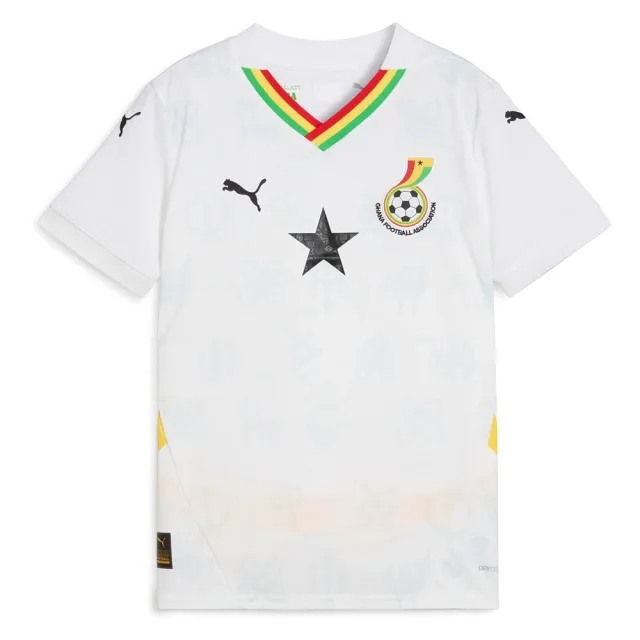 Puma Ghana Kids SS Home Shirt 2025
