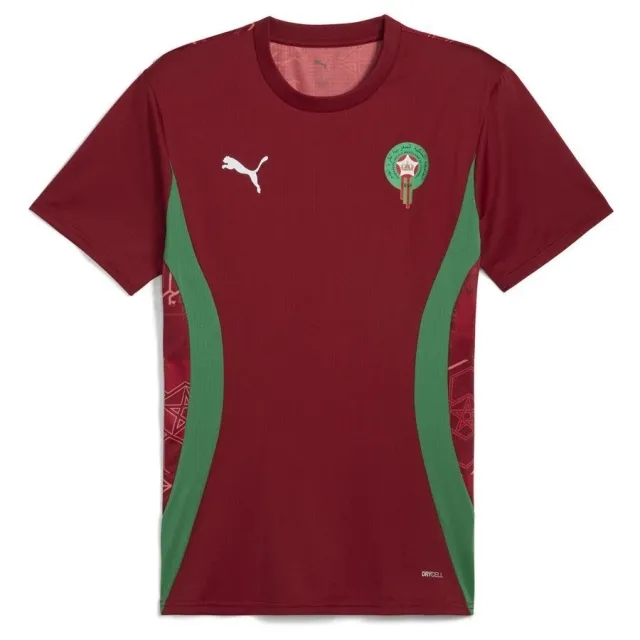 Puma Morocco Mens SS Pre-Match Home Shirt 2025