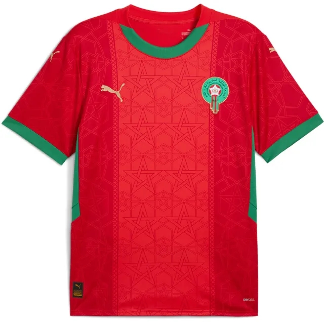 PUMA Morocco 2025 Home Shirt - Red - Mens