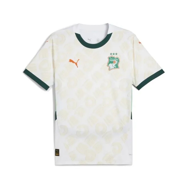 PUMA Côte D'ivoire 2025 Away Jersey Men, White/Dark Myrtle