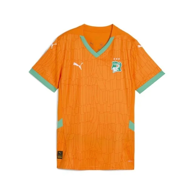 Puma Ivory Coast Home Shirt Africa Cup Of Nations 2025 Kids - ['Orange']