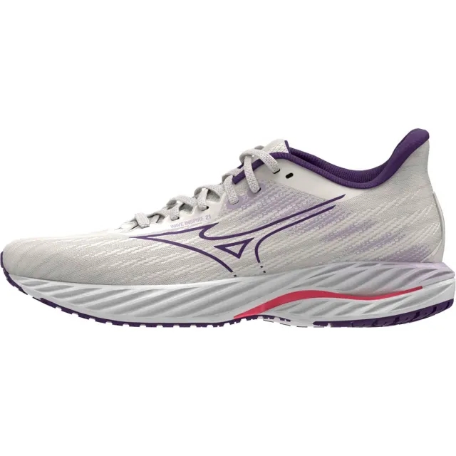 Mizuno Wave Inspire 21 Stability Running Shoe Women - White, Violet