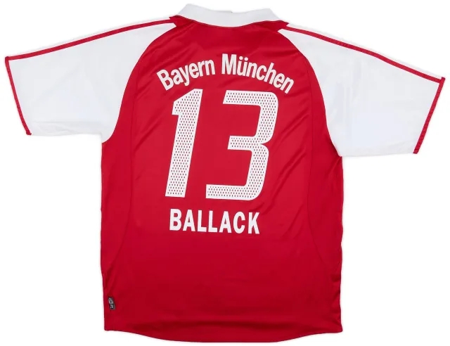 adidas 2004-05 Bayern Munich Home Shirt Ballack #13 - 8/10 - (L)