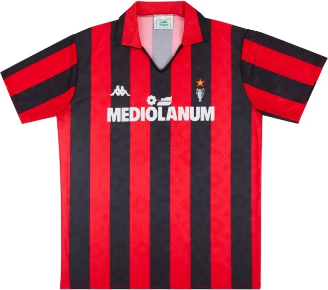 Kappa 1989-90 AC Milan Home Shirt (Excellent) S