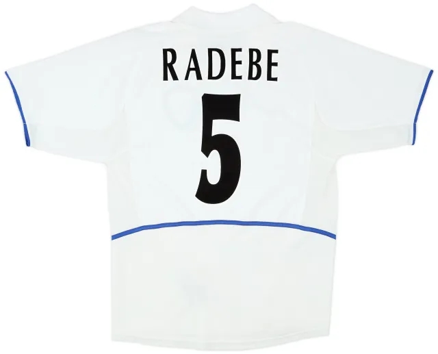 Nike 2002-03 Leeds United Home Shirt Radebe #5 - 8/10 - (S)