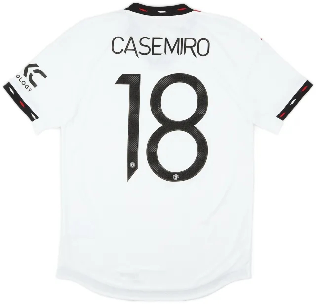 adidas 2022-23 Manchester United Authentic Away Shirt Casemiro #18 (S)