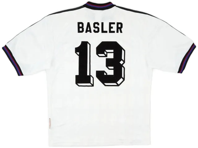 adidas 1996-98 Bayern Munich Away Shirt Basler #13 - 9/10 - (S)
