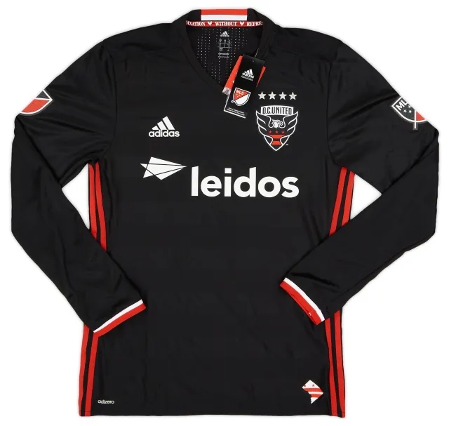 adidas 2016 DC United Authentic Home L/S Shirt (M)