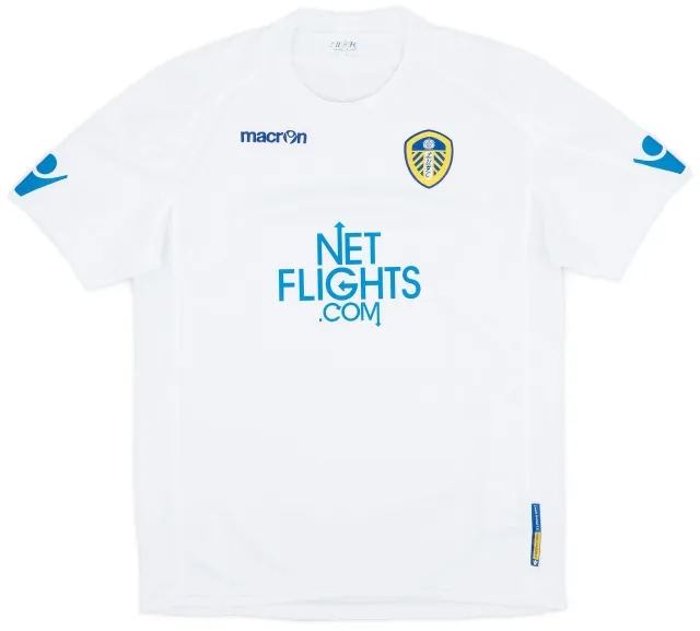 Macron 2010-11 Leeds United Home Shirt - 8/10 - (XL.Boys)